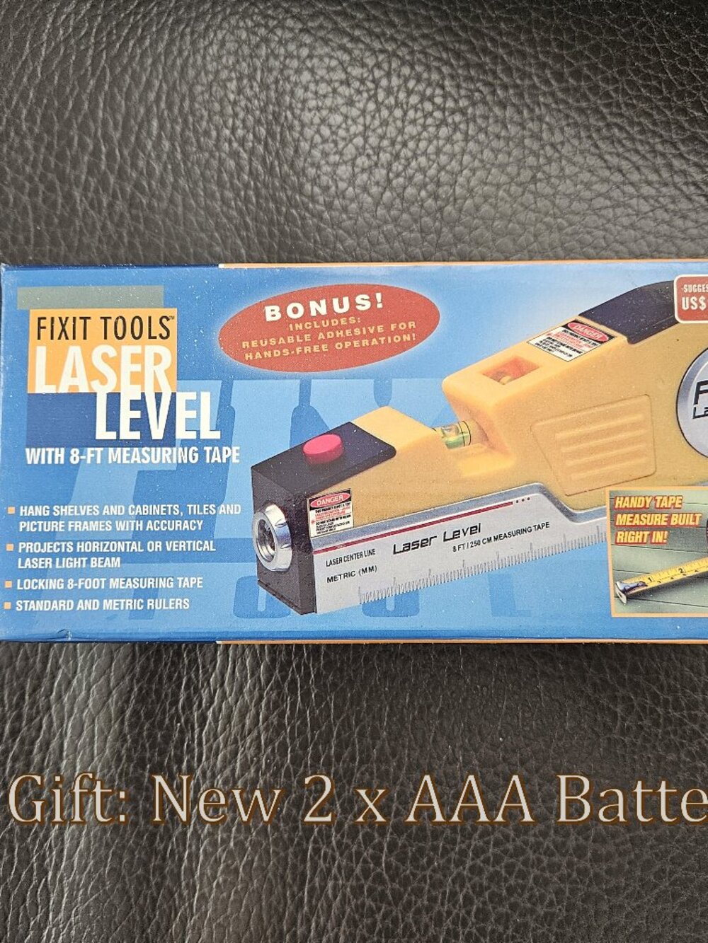 Laser Level With 8-Ft Measuring Tape